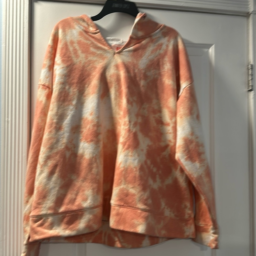 Evri Plus Size Hoodie new tie dye